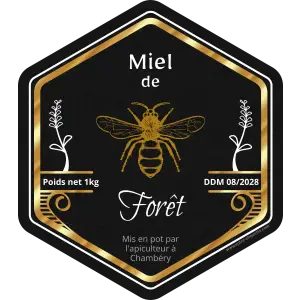 offrez une finition élégante et haut de gamme à vos pots de miel